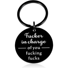 Funny Gag Gifts for Boss, Boss Day Gifts for Men Women, Thank You Appreciation Keychain Gift for Boss Lady Her Him, Office Gifts for Work Bestie Friend Coworker Leaving Birthday Christmas Gifts