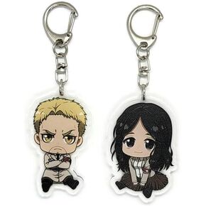 EBTY DREAMS Inc. - Set of 2 AoT Titan Shingeki no Kyojin Acrylic Keychain Reiner Braun, Pieck v1