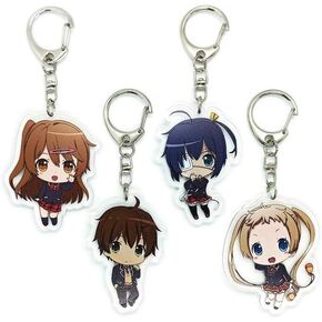 Inc. - Set of 4 Love Chunibyo Acrylic Keychain Rikka Takanashi, Sanae Dekomori, Yuuta Togashi, Shinka Nibutani