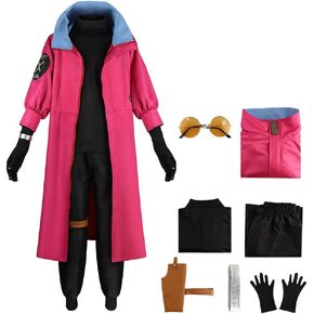 AIUKAKP Trigun Cosplay Vash the Stampede Cosplay Costume Cloak Trigun Vash Cosplay Outfit Halloween Men