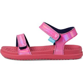Native Shoes Kids Charley Sugarlite Hologram Flat Sandals for Little Kid - Hook-Loop Closure with EVA Footbed, and Open Toe Design