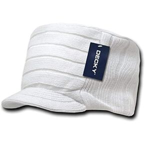 DECKY Knitted Flat Top Cap w/Visor