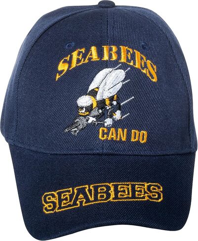 Artisan Owl United States Navy Seabees Can Do Embroidered Navy Blue Baseball Cap in Saudi Arabia
