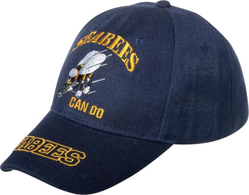 Artisan Owl United States Navy Seabees Can Do Embroidered Navy Blue Baseball Cap in Saudi Arabia