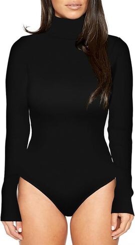 المرأة 2 قطعة داخلية الياقة المدورة ملابس داخلية البطن التحكم كم طويل قميص يوتار in Kuwait