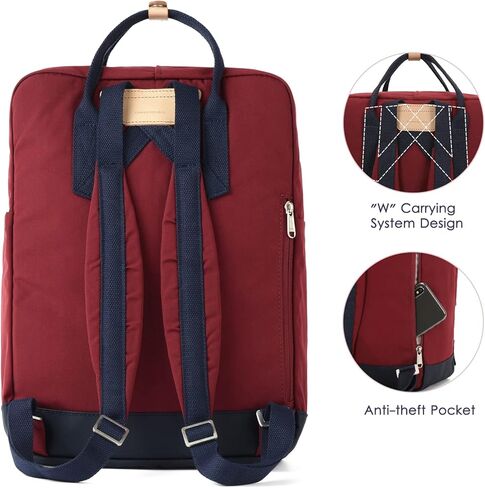 حقيبة ظهر للكمبيوتر المحمول G-FAVOR للنساء، حقيبة ظهر كمبيوتر خفيفة الوزن مقاومة للماء، حقائب عمل للسفر، حقيبة نهارية، تناسب حقيبة كمبيوتر محمول مقاس 14-15.6 بوصة in Kuwait