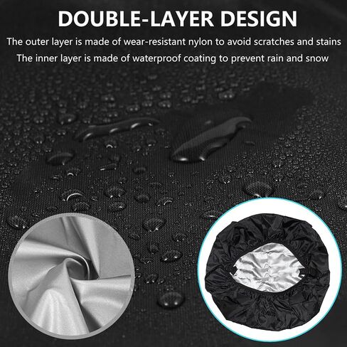 غطاء للغبار والمطر من ستوريت لحقيبة الظهر مع حقيبة، حقيبة مقاومة للماء والغبار غطاء قابل للتعديل للمدرسة والكلية والمكتب - قطعتان in Kuwait