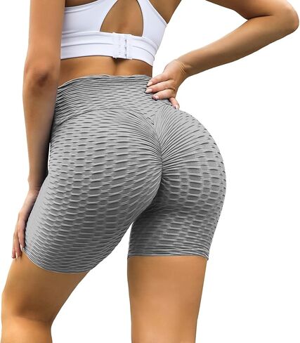 Saloogoe Workout Shorts for Women High Waist Booty Shorts Tummy Control in Kuwait