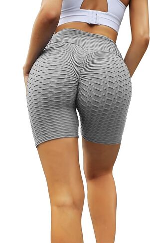 Saloogoe Workout Shorts for Women High Waist Booty Shorts Tummy Control in Kuwait