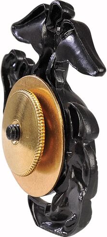 Marine Corps Globe and Anchor Cap Device Black Enlisted in Saudi Arabia
