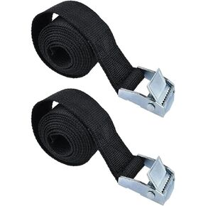 2PCS Lashing Straps with Buckles Adjustable, Up to 600lbs,Tie Down Straps for Motorcycle, Cargo, Trucks,Trailer,Luggage (1" x 3.3')