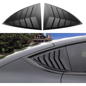 yhcdsea Model Y Side Window Louver Cover Sport Style for Tesla Model Y 2021 2022 2023 Accessories (Glossy Black)