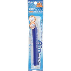 Pentel Metal Blue Knock Eraser, Pen-Style, XZE15-MC, ABS Material, Lightweight