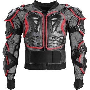 Motorcycle Protective Jacket Full Body Armor Protection Dirt Bike Gear ATV Protective Safety Gear Riding Racing Armor Motocross Protector Jacket Men Women For Off-Road Motorbike Cycling Skiing Skating