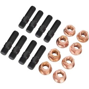 HiwowSport 8PCS M8X1.25mm Complete Exhaust Manifold Flange Studs Nuts