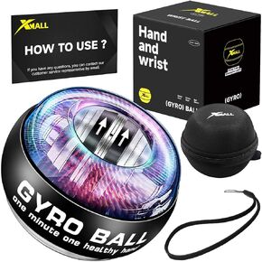 XMALL Wrist Power Gyro Ball, Hand Forearm Strengthener, Wrist Trainer, Auto-Start Colorful Lighting in Kuwait
