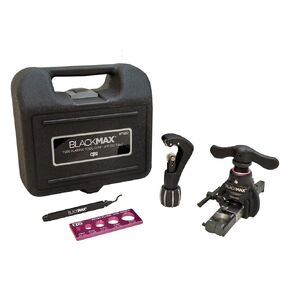 CPS BlackMAX BFT850K Lightweight R-410A Clutch-Type Ecentric Flaring Tool Kit with Flare Size Gauge, Cutter and Deburring Tool