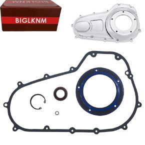 BIGLKNM Primary Gasket Kit with Seal O-Ring Compatible for Harley Davidson Electra Glide Road Glide Touring Road King Ultra Limited Dresser Bagger 2007-2016, Clutch Complete Primary Cover Gasket
