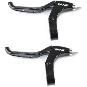 FOMTOR Bicycle Brake Handle Brake Lever 1 Pair Universal Aluminum Alloy 4-Finger Bike Brake Levers Brake Handles 2.2cm Diameter for Mountain Bike, Road Bike, Folding Bike, MTB