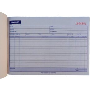 10 Carbonless Invoice Receipt Record Book 2 Part 50 Sets Duplicate Receipt Copy