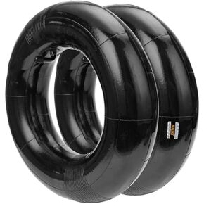 HIAORS 2 Pack 4.10/3.50-6(13x4.00-6) Inner Tube with TR-87 Bent Valve，6" Heavy Duty Replacement for Mini Bike Go Kart,Hand Trucks,Snowblowers,Yard Trailers,Dollies,Wheelbarrows,Lawn Mowers,Garden Cart