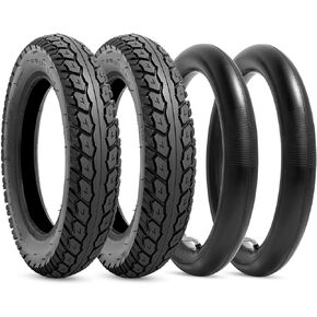 Heavy Duty 12.5x2.25 (12-1/2 x2-1/4) Tire & Inner Tube Set with Angled Valve Stem for Electric Scooters Razor Pocket Mod, Currie, Schwinn, GT, IZIP, eZip 2 Sets