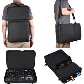 DJ Controller backpack for Pioneer DDJ-400 DJ/DDJ-FLX4/DDJ-SB3/Roland DJ-202/Hercules Inpulse 300/Native Instruments Traktor Kontrol S2 Mk3 DJ Controller Case Outdoor Party Street Performance Portable