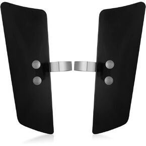 Leg Wind Deflector, PSLER Motorcycle Front Fork Wind Deflectors with Brackets for VT1100C2 Shadow Sabre, VN1500D Vulcan Classic, VL1500 Boulevard, XV1600 Road Star Classic, Clear