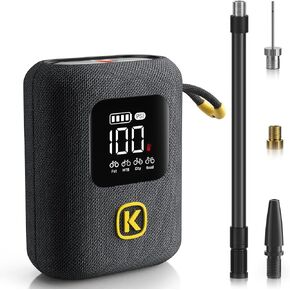 Fanttik X8 Ace Bike Pump 150PSI Fast Portable Tire Inflator, Cordless Rechargeable Electric Bicycle Air Pump, Auto Stop, with Presta and Schrader Valve for Fat, Mountain Bike, City Bike, Road Bike
