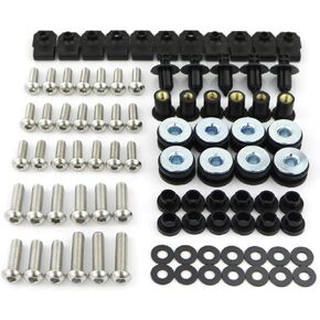 Xitomer Stainless Steel Full Sets Fairing Bolts Kits, Fit for YZF R6 1999 2000 2001 2002, Mounting Kits Washers/Nuts/Fastenings/Clips/Grommets, Bodywork Screws