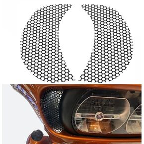 TDZ 𝟐𝟎𝟏𝟓-𝟐𝟎𝟐𝟑 Fairing Mesh Grill Side Vent Screen Fits for Road Glide Custom FLTRX Special FLTRXS Glide Ultra FLTRU FLTRUSE ，Black