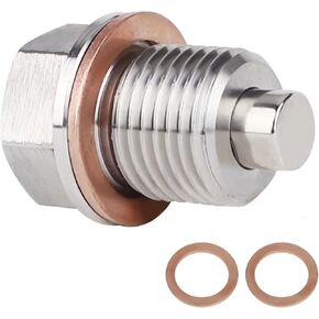 Oil Drain Plug (M16 x 1.5 MM) Stainless Steel Magnetic Oil Drain Plug with Neodymium Magnet Fits for Mini Cooper Countryman Paceman Subaru Ascent Toyota 86 And More Vehicles