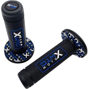 7/8" Universal Motorcycle Handlebar Grips Dirt Bike Grips 21mm 24mm for SX EXC KX CRF KLX WR YZ XR by D1M (Blue)
