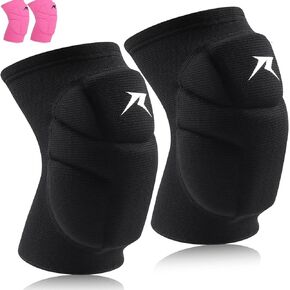 Volleyball Knee Pads Pink, Knee Protector Supporter for Girl Lady Women with High Protection Pads,Professional Grade Knee Pads for Running,Tennis,Yoga,Cycline,Gym,Workout Exercise