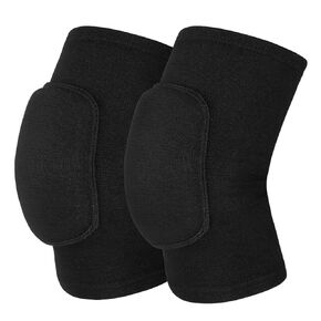 Knee Pads Knee Guards, Soft Breathable Knee Pads for Men Women Kids Knees Protective, Knee Braces for Volleyball Football Dance Yoga Tennis Running cycling Full Black(M)