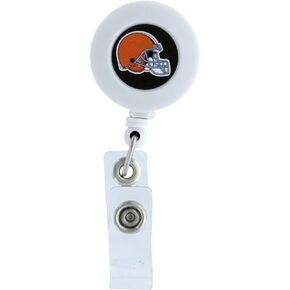 NFL Cleveland Browns Badge Reel, White