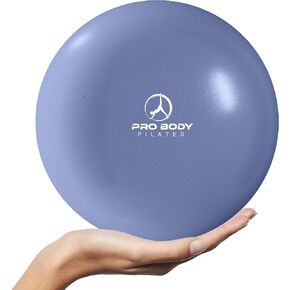 ProBody Pilates Ball Small Yoga Ball, 9 Inch Exercise Ball with Exercise Guide, Fresh Colors Mini Soft Therapy Ball Stability Ball, Excercise Workout Ball, Core Ball for Barre and Balance