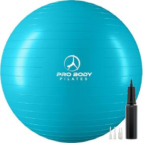 ProBody Pilates Ball Yoga Ball Exercise Ball, Balance Ball or Pregnancy Ball for Stability, Yoga Ball Chair, Therapy Ball Workout Ball or Birthing Ball for Pregnancy
