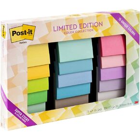 Post-it Super Sticky Notes, Limited Edition Color Collection + Post-it Greener Notes, Sweet Sprinkles Collection