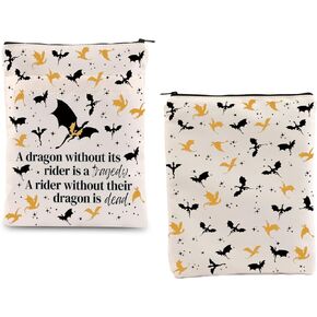 Fourth Wing Merch Dark Romance Reader Gift Dragon Rider Inspired Gift Dragon Lover Gift Dragon Rider Book Sleeve Dragon Rider Fans Gift (Dragon Dead Bs)