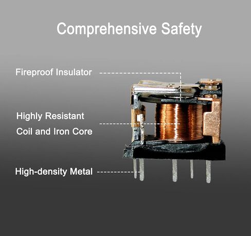 مرحلات ضاغط تكييف الهواء 12V 10A 4P (مرحل متعدد الأغراض) 12088567 - مرحل GM عالي الطاقة 4 طرفي - عبوة واحدة in Saudi Arabia