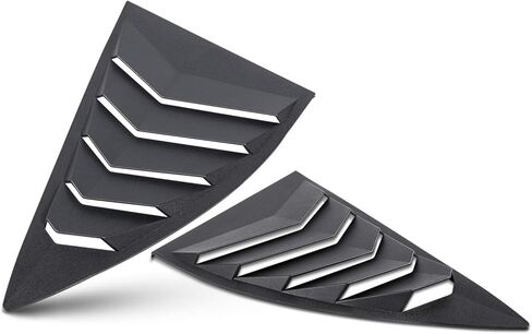 Side Window Louvers Windshield Sun Shade Cover Lambo Style Matte Black Compatible with Chevrolet Chevy Camaro 2010 2011 2012 2013 2014 2015 Left Right 2PCS in Saudi Arabia