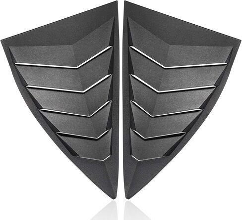 Side Window Louvers Windshield Sun Shade Cover Lambo Style Matte Black Compatible with Chevrolet Chevy Camaro 2010 2011 2012 2013 2014 2015 Left Right 2PCS in Saudi Arabia