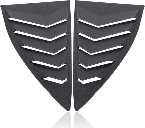 Side Window Louvers Windshield Sun Shade Cover Lambo Style Matte Black Compatible with Chevrolet Chevy Camaro 2010 2011 2012 2013 2014 2015 Left Right 2PCS in Saudi Arabia