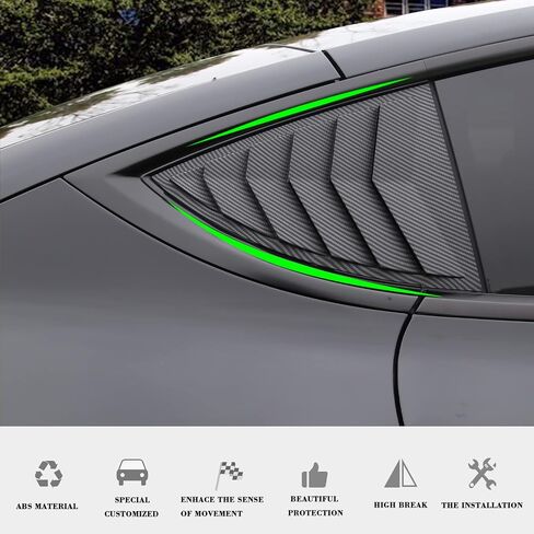 غطاء فتحة جانبية للنافذة الجانبية Yhcdsea طراز Y طراز رياضي لملحقات Tesla Model Y 2021 2022 2023 (أسود لامع) in Kuwait