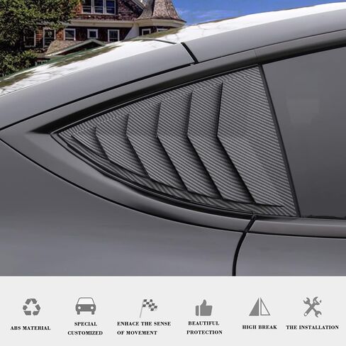غطاء فتحة جانبية للنافذة الجانبية Yhcdsea طراز Y طراز رياضي لملحقات Tesla Model Y 2021 2022 2023 (أسود لامع) in Kuwait