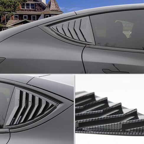 غطاء فتحة جانبية للنافذة الجانبية Yhcdsea طراز Y طراز رياضي لملحقات Tesla Model Y 2021 2022 2023 (أسود لامع) in Kuwait