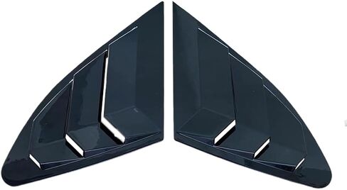 MUXEE for Chevrolet Malibu 2016-2023 2PCS Print Rear Side Window Louvers Air Vent Scoop Shades Cover Blinds Trim - ABS Carbon Fiber Sport Upgrade Trims Interior Accessories (2PCS) in Kuwait