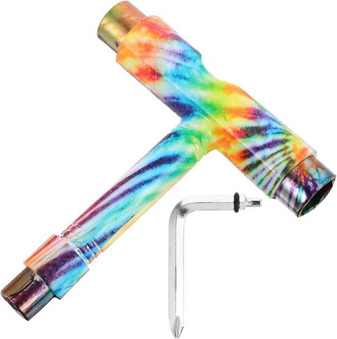 BESPORTBLE Skate Tools USA Flag Pattern Portable Skateboard T Tool Kit Accessory with L Type Cross Screwdriver for Roller Skates Skateboard Longboard in Saudi Arabia