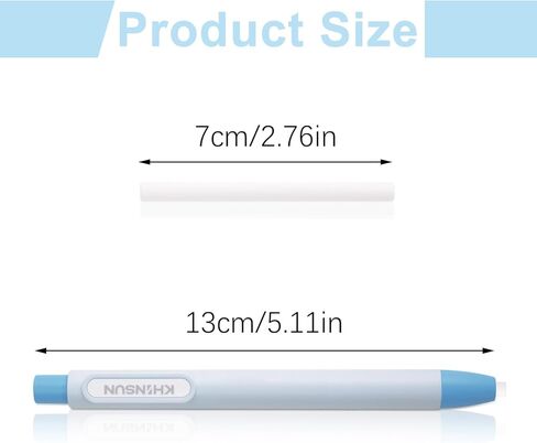 6 قطع محايات قابلة للسحب، ممحاة مطاطية بتصميم سحب وسحب، ممحاة على شكل قلم مع 12 قطعة عبوات قابلة للاستبدال للطلاب والأطفال واللوازم المدرسية المنزلية والمكتبية ورسم الكتابة والرسم in Kuwait